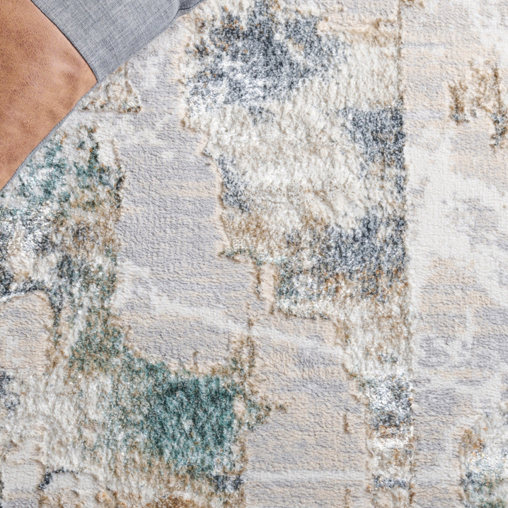 Safavieh Alenia Collection ALN109 Rug, Grey/Beige, 9'x 12'