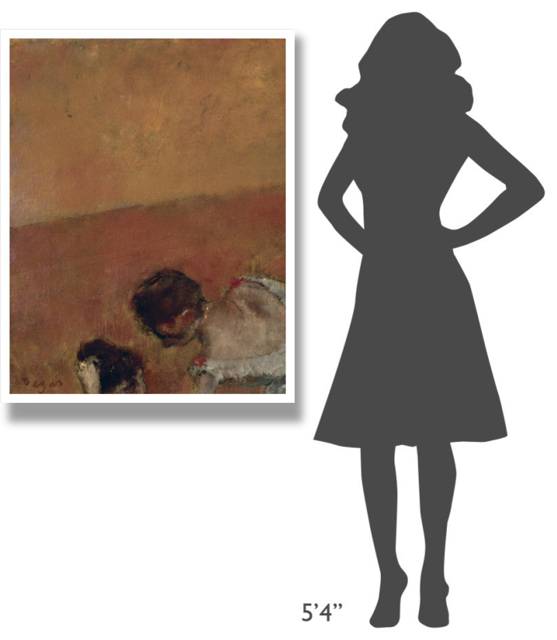 "Danseuses Montant Un Escalier (left)" Paper Print by Edgar Degas, 32"x42"