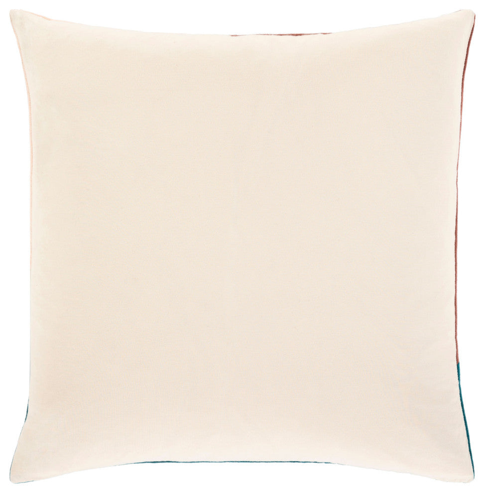 Surya Moza Pillow Shell With Polyester Insert 20"H X 20"W Light Beige