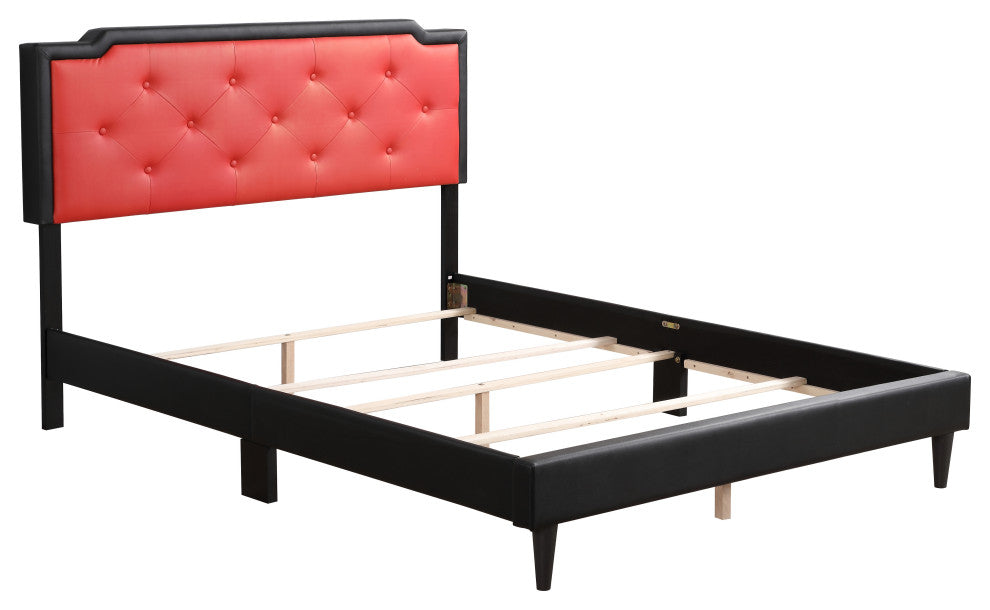 Starlight All in One Bed, Black/Red, Queen