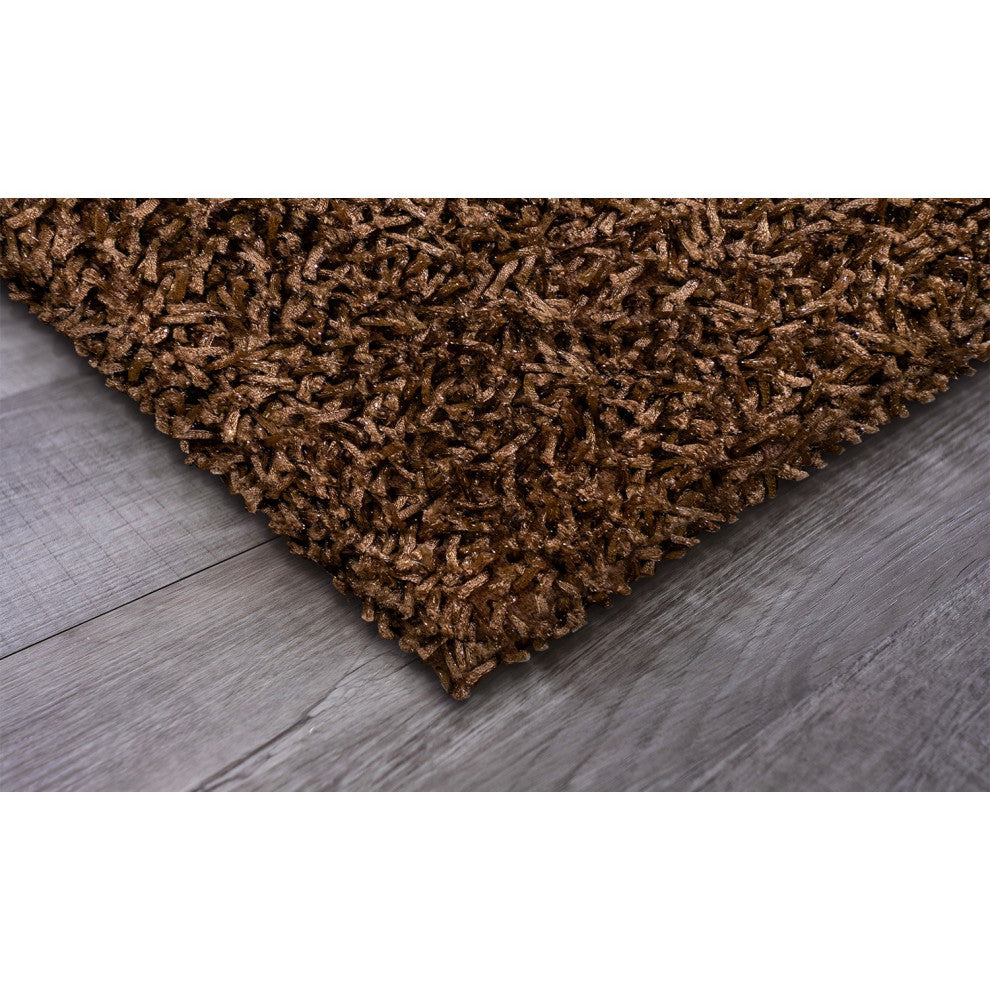 2" x 8" Brown Contemporary Runner Rug