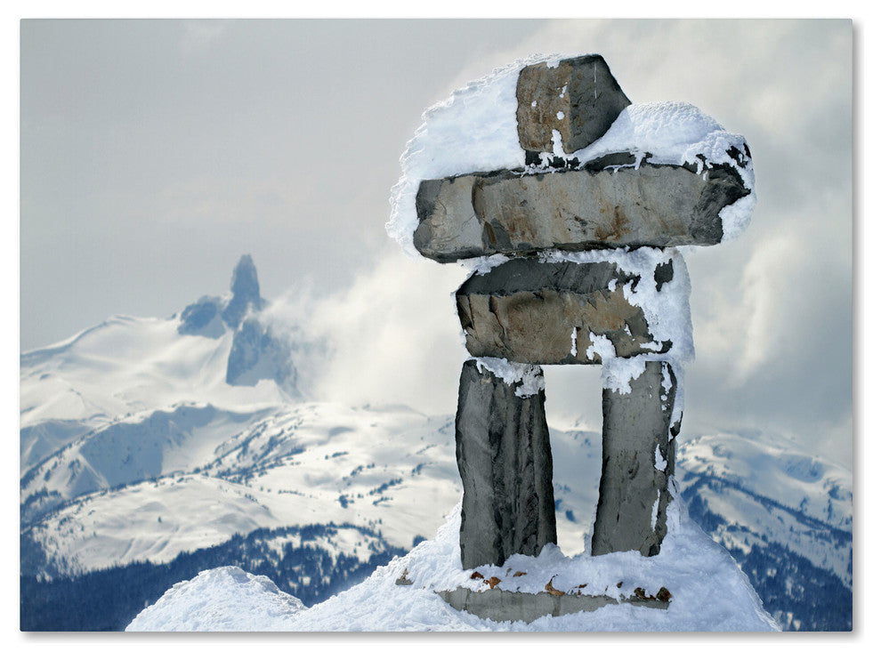 'Whistler Inukshuk' Canvas Art by Pierre Leclerc