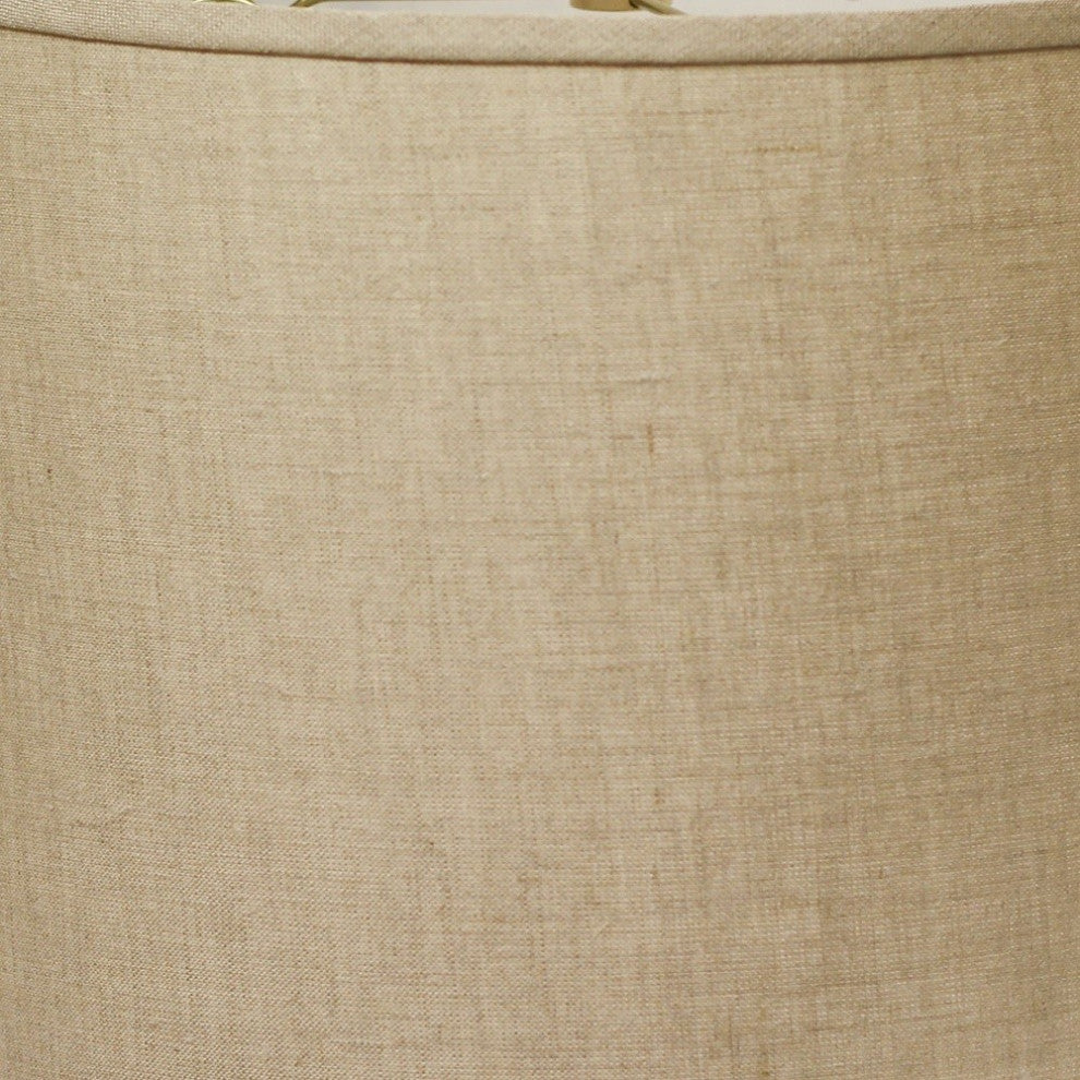 18" Dark Wheat Throwback Drum Linen Lampshade