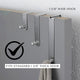 Over The Door Hooks - 3-Piece Door Hanger Set for Clothing and Accessories, Silver