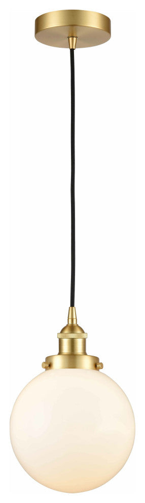 Innovations 616-1PH-SG-G201-8 1-Light Mini Pendant, Satin Gold