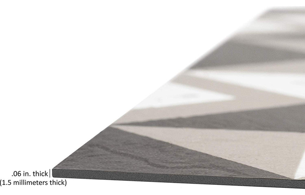 Achim Home Furnishing Retro 12" x 12" Self Adhesive Floor Tiles Prism Marble 20