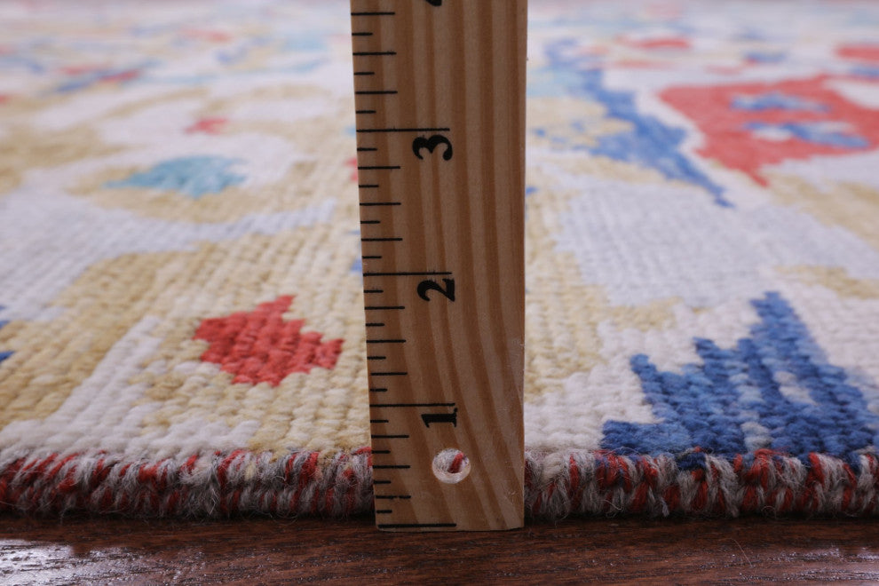 8' 10" X 12' 3" Modern Handmade Wool Rug Q8579