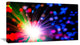 Multicolor Optical Fiber Lighting, Large Abstract Canvas Wall Art, 32"x16"