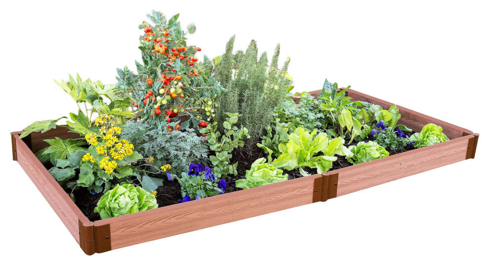 Tool-Free Classic Sienna Raised Garden Bed 4'x8'x16.5" 1"profile
