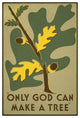 "Only God Can Make a Tree, 1938" Paper Print by Stanley Thomas Clough, 42"x62"