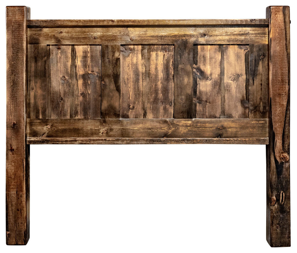 Big Sky Collection Rugged Sawn Panel Headboard, Queen, Provincial Stain