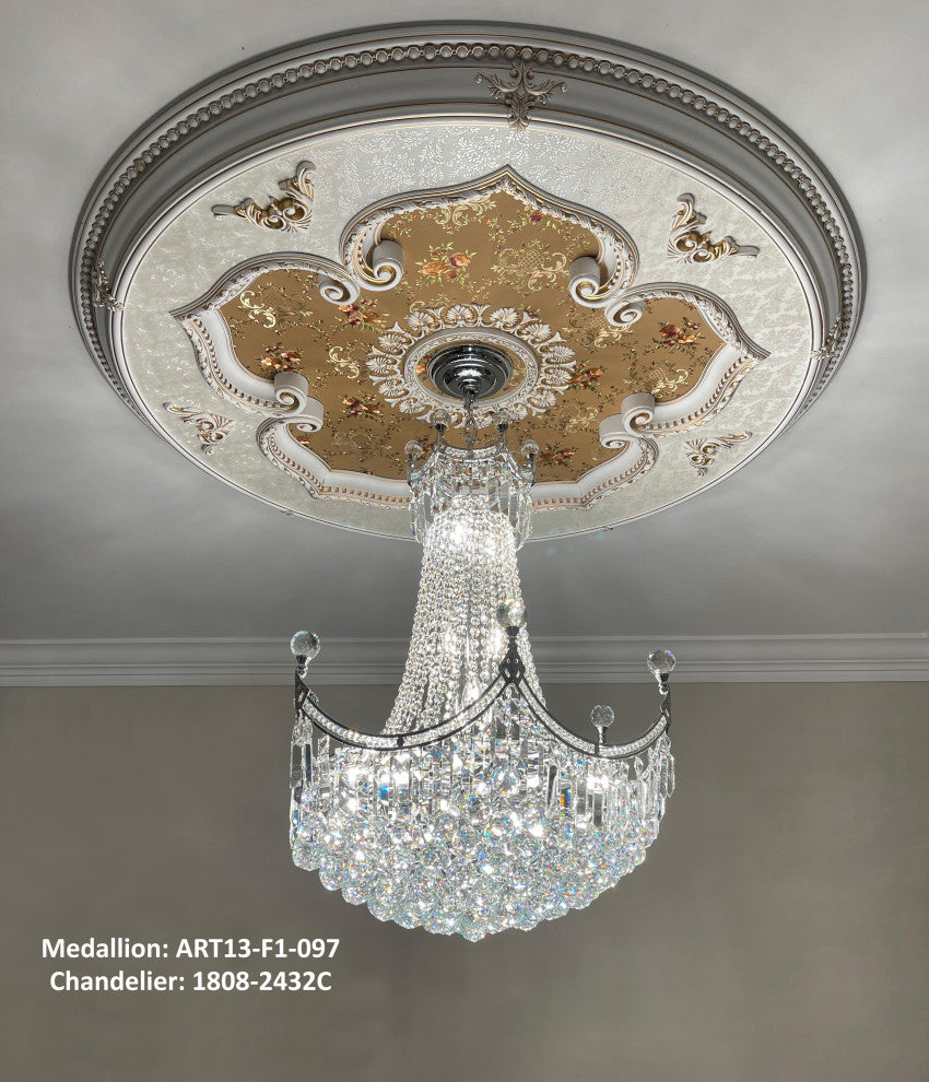Artistry Lighting, Round 51" Classic White Ceiling Medallion (ART13-Q-201)