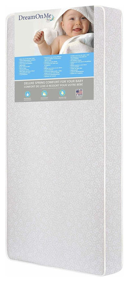 Dream On Me Little Baby 6 Inch Full Size Firm Foam Crib and Toddler Bed Mattress