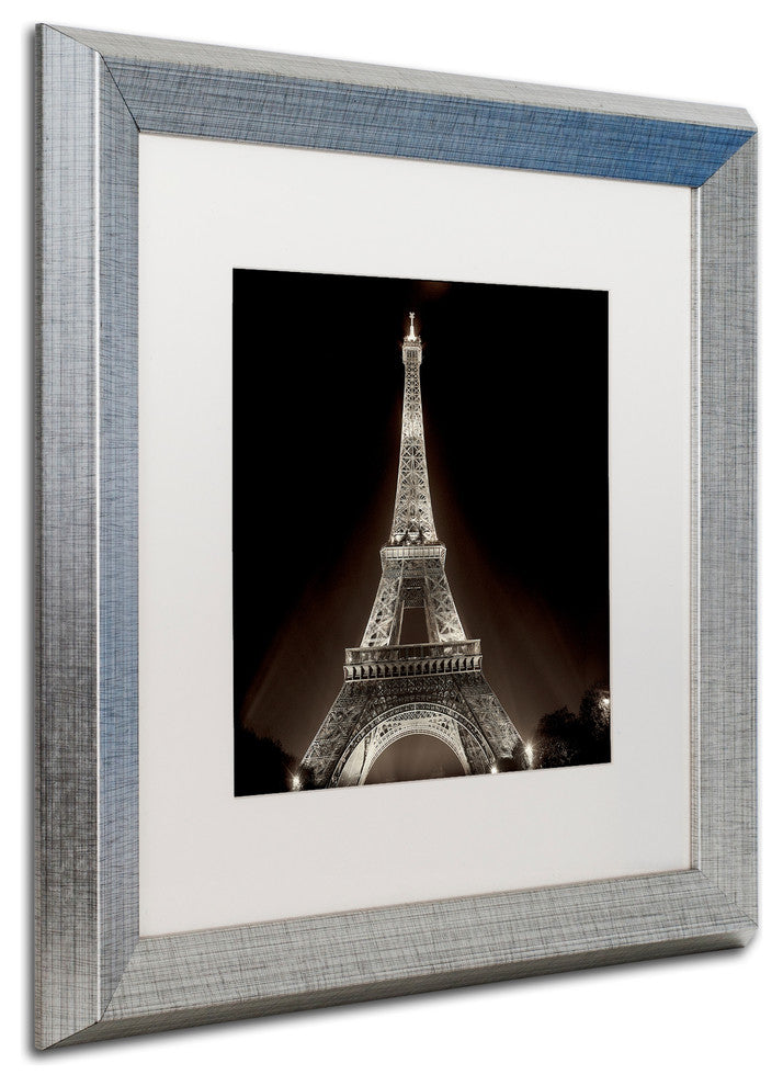 Alan Blaustein ''Tour Eiffel II'' Art, Silver Frame, White Mat, 16x16