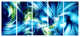 "Green and Blue Shine" Canvas Painting