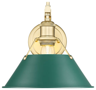 Golden Lighting 3306-1W BCB Orwell 10" Tall Wall Sconce - Brushed Champagne