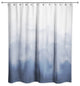 Blue Watercolor 71x74 Shower Curtain