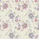Contemporary Floral Wallpaper, Purple, Sample
