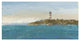 "Lighthouse Seascape I" Digital Paper Print by James Wiens, 26"x14"