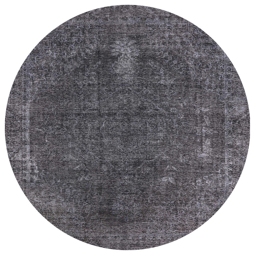 Ahgly Company Indoor Round Mid-Century Modern Area Rugs, 4' Round