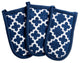 DII Nautical Blue Lattice Panhandle, Set of 3