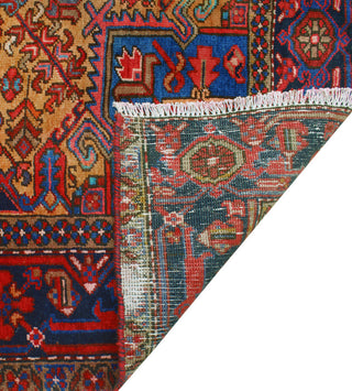 Fine Vintage Heriz Masamba Red/Navy Rug, 7'5 x 9'11