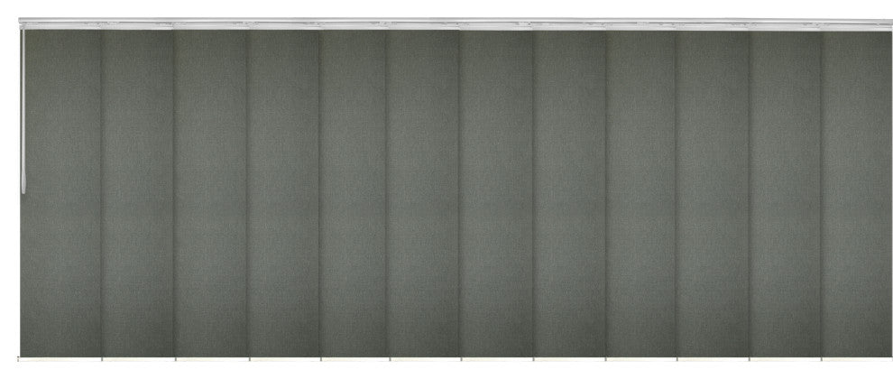 Salvatore 12-Panel Track Extendable Vertical Blinds 140-260"W