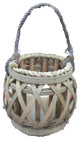 Grey Willow Votive Lantern with Glass