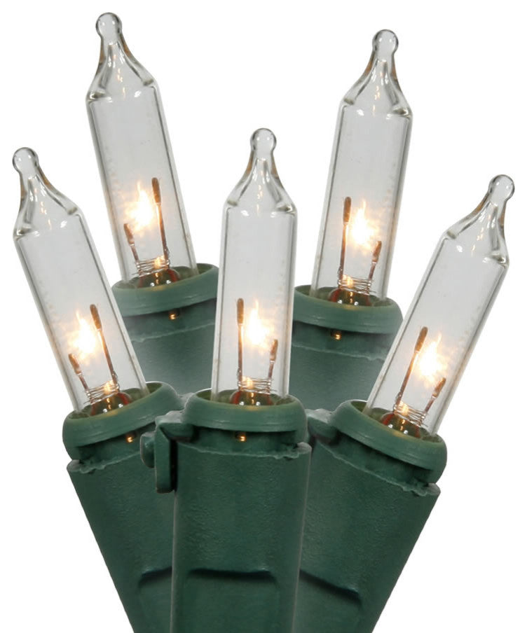 Vickerman W6G4301 100 Clear Mini Light Icicle Light, 9' Christmas Light Strand