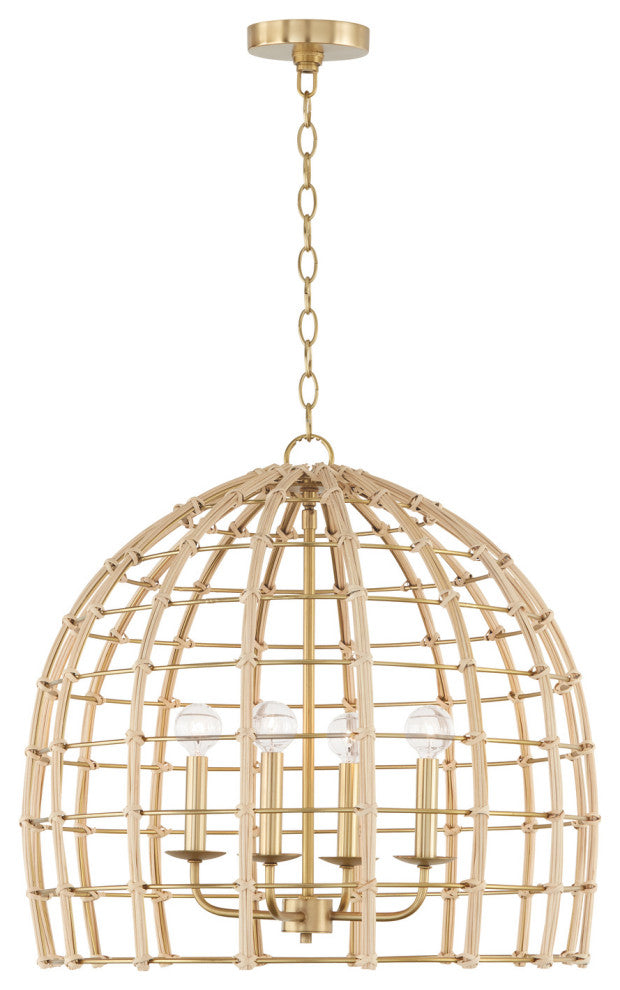 Capital Lighting, 344141MA, 23"Wx22"H 4-Light Large Pendant