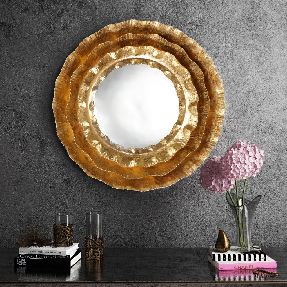 Petal Gold Mirror