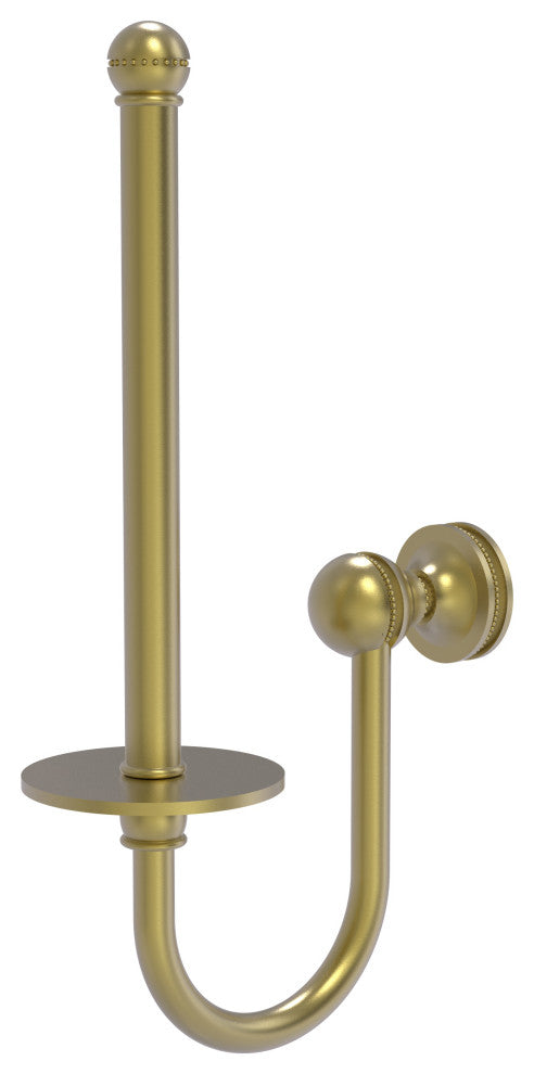 Mambo Upright Toilet Tissue Holder, Satin Brass