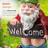 Mooning "Welcome" Gnome With Pants Down Statue