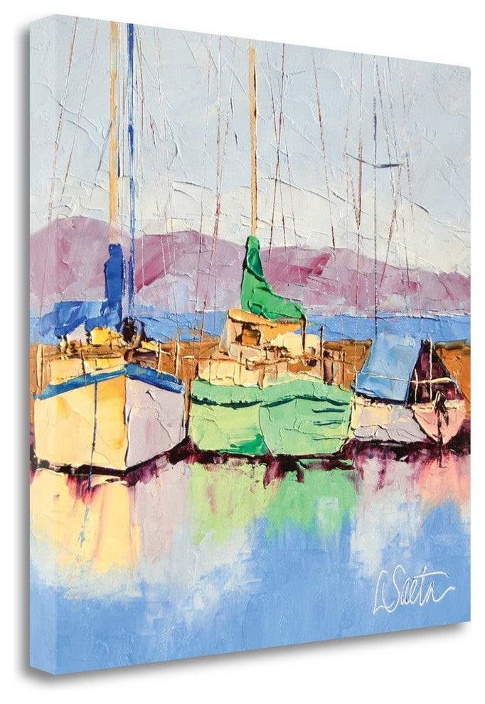 "Best Buddies" By Leslie Seata,Ready to Hang Giclee Print on Gallery Wrap Canvas