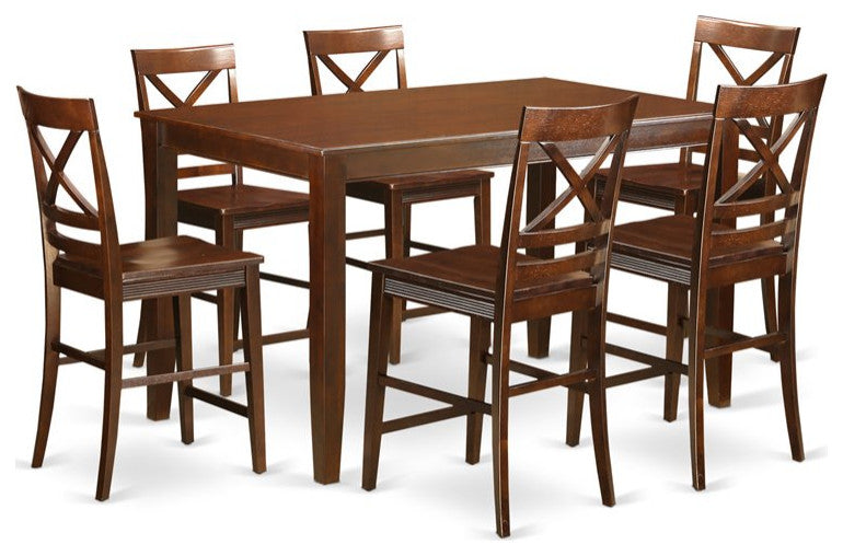 Kaleb Counter-Height Dining Table Set, 7-Piece