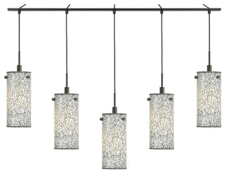 Woodbridge Lighting Tube 5-Light Linear Pendant