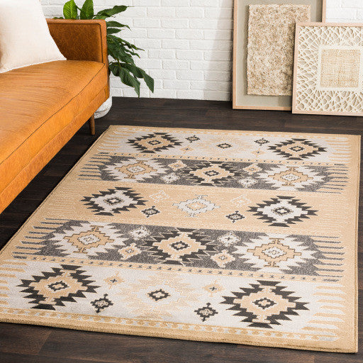 Surya Paramount PAR-1045 7'10"x11'2" Rug, Medium Gray/Khaki/Beige