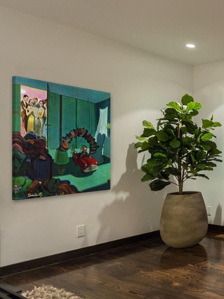 "Hat Bridge" Painting Print on Canvas by Thornton Utz