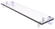 Pacific Grove 16" Glass Shelf with Dotted Accents, Satin Chrome