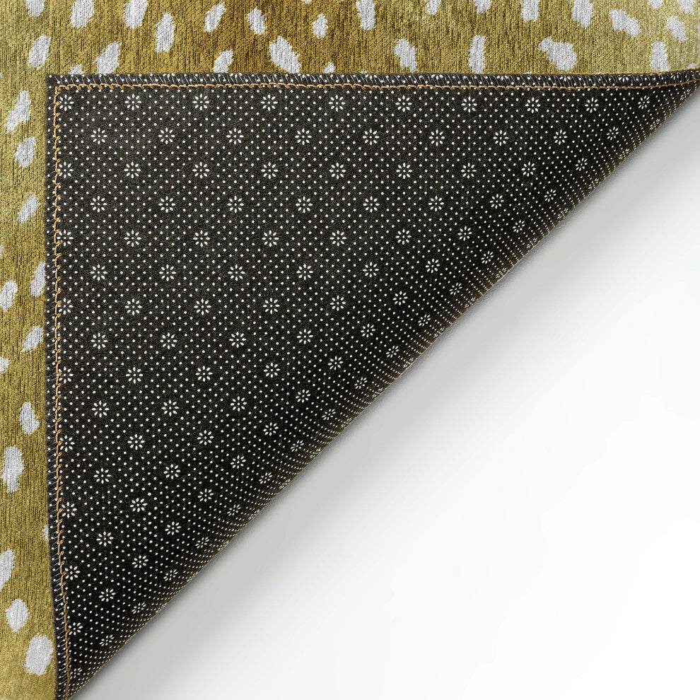 Indoor/Outdoor Mali ML3 Gold Machine Washable 2'3" x 10' Runner Rug