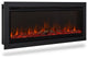 Real Flame 49" Wall Mounted Recessed Electric Fireplace Insert in Black