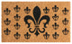French Coat of Arms, Fleur-de-Lis Doormat, 24"x56.75"