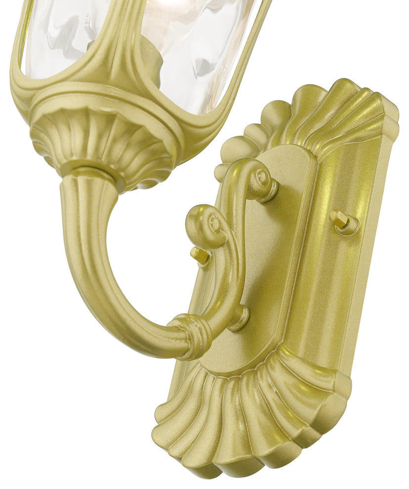 Oxford 1-Light Soft Gold Outdoor Small Wall Lantern