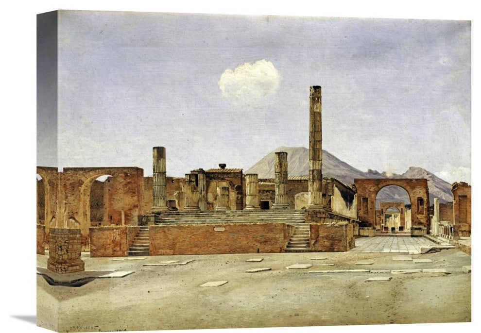 "Pompeii" Stretched Canvas Giclee by Josef Theodor Hansen, 16"x12"