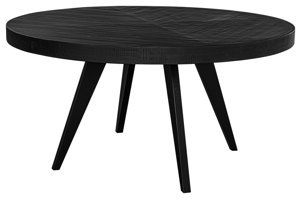 Parq 60in Round Dining Table Black