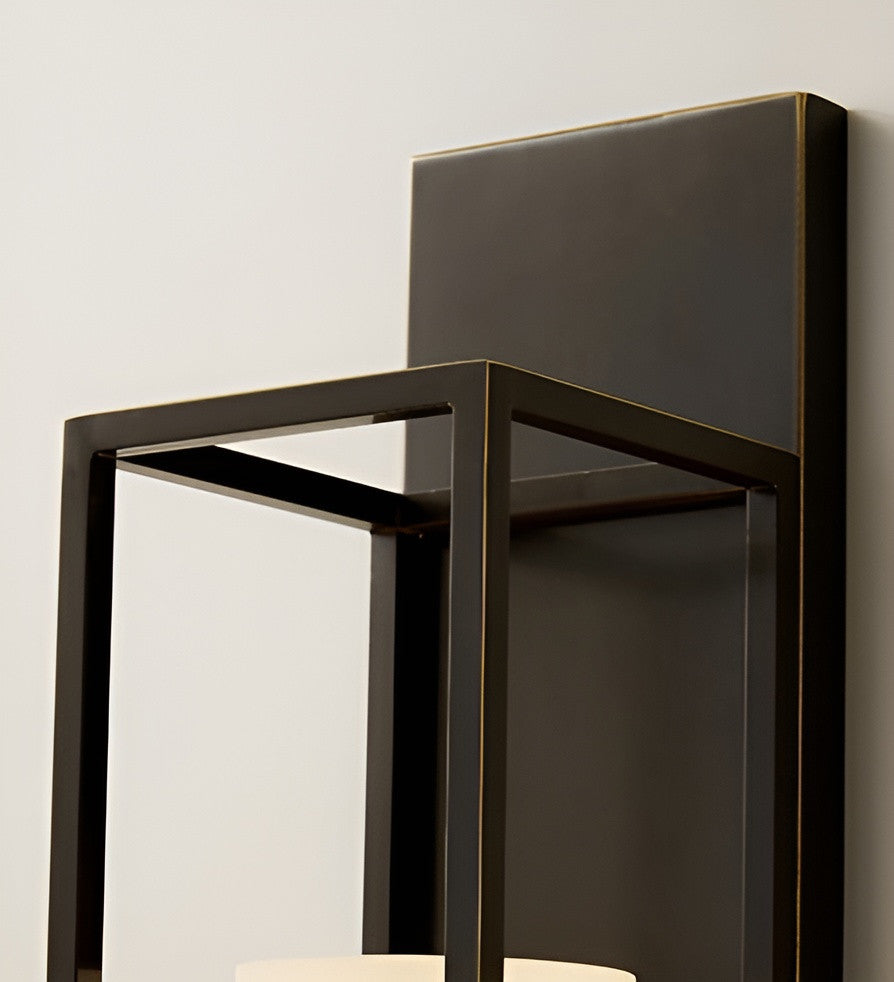 Luxury Wall Lamp in Palace Style for Living Room, Bedroom, Black + Gold, Cool Light