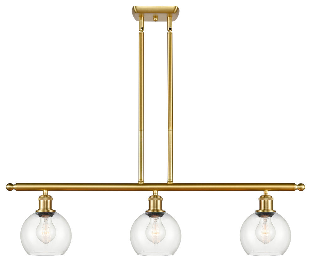 Innovations 516-3I-SG-G122-6 3 Light 36" Island Light, Satin Gold