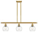 Innovations 516-3I-SG-G122-6 3 Light 36" Island Light, Satin Gold