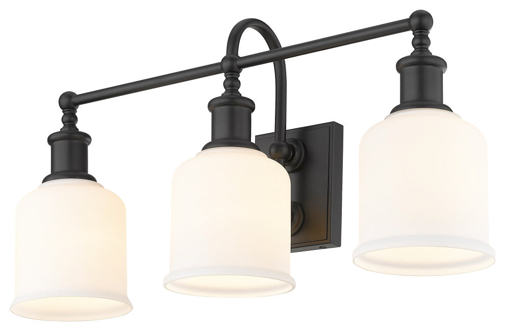 Zlite 733-3V-MB 3-Light Vanity, Matte Opal