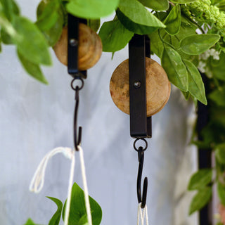 2 Piece Retro Rustic Hay Pulley Hook